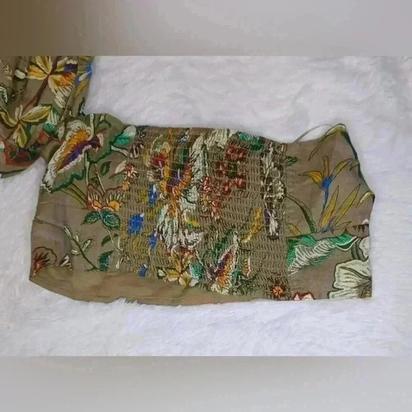 Banana Republic Multi Floral Wide Leg Pant - Picture 4 of 5